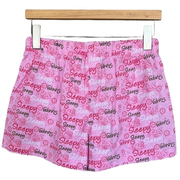 Disney Snow Whites Sleepy Dwarf Print Cotton Pajama Bottom Sleep Shorts - Picture 5 of 10